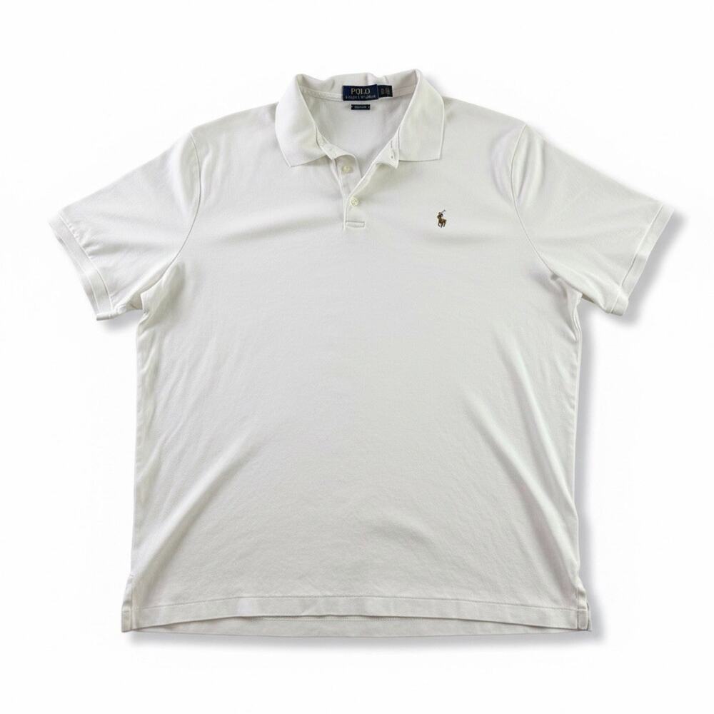 Polo Ralph Lauren Men’s XL Classic Fit White Cotton Polo Multicolor Pony